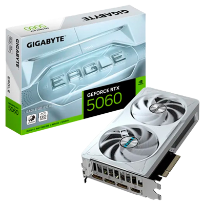 8 GIGAS GIGABYTE GEFORCE RTX-5060 EAGLE OC ICE 2X BLCA 1