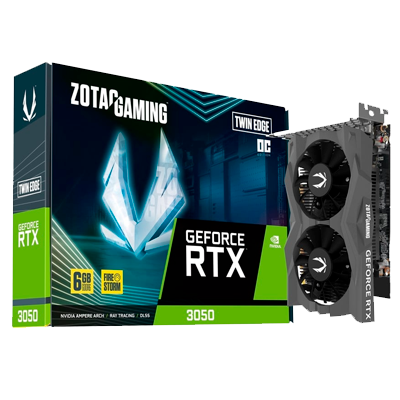ZOTAC GAMING RTX 3050 6GB GDDR6 TWIN EDGE OC 1